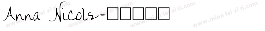 Anna Nicole字体转换